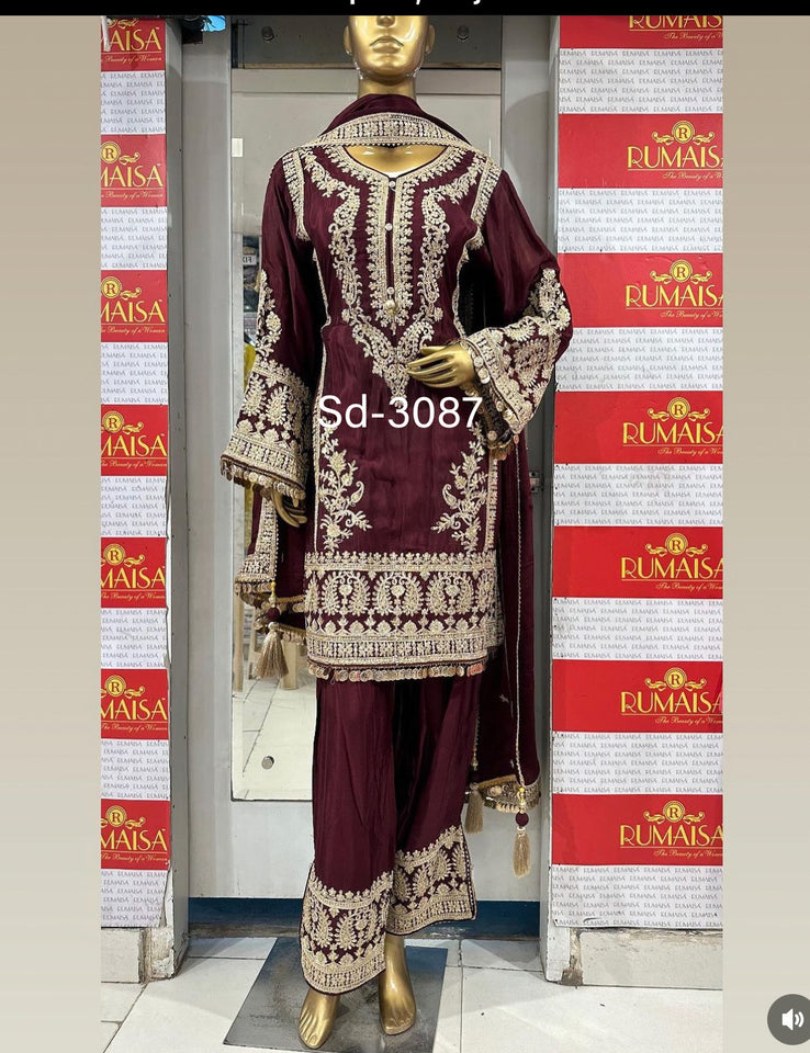 Launching New Disine Top-Pent With Dupatt Set*