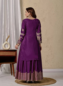 Launching New Designer Party Wear Look Top , Sharara and Dupatta