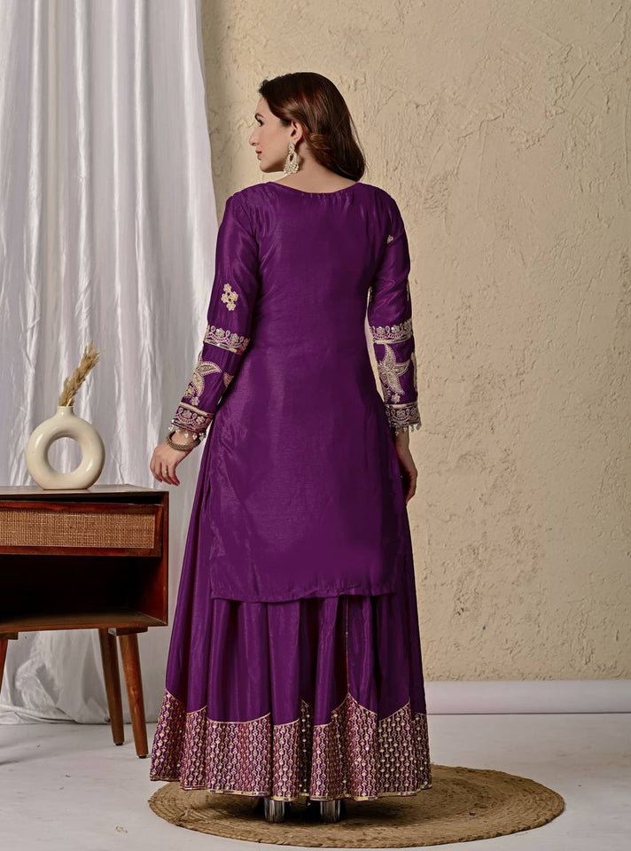 Launching New Designer Party Wear Look Top , Sharara and Dupatta