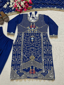 Launching New Designer Party Wear Look Top ,Dhoti Salwar and Dupatta *👌❤️