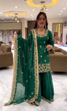 Launching New Designer Party Wear Look Top , Sharara Plazzo  and Dupatta*👌❤️