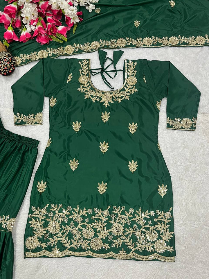 Launching New Designer Party Wear Look Top , Sharara Plazzo  and Dupatta*👌❤️