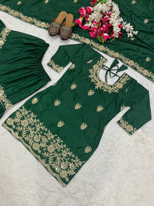 Launching New Designer Party Wear Look Top , Sharara Plazzo  and Dupatta*👌❤️