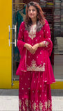 Launching New Designer Party Wear Look Top , Sharara Plazzo  and Dupatta*👌❤️