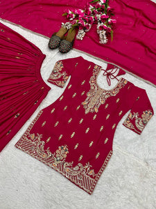 Launching New Designer Party Wear Look Top , Sharara Plazzo  and Dupatta*👌❤️