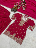 Launching New Designer Party Wear Look Top , Sharara Plazzo  and Dupatta*👌❤️