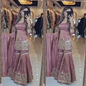 Top  And  Sharara  With Dupatta