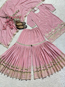 Top  And  Sharara  With Dupatta