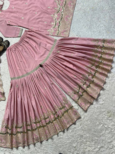 Top  And  Sharara  With Dupatta
