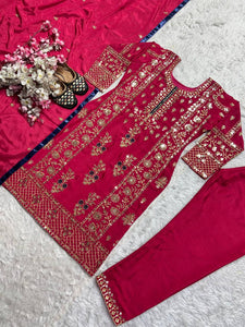 Launching New Designer Party Wear Look Organza Pure Pakistani Suit , Pant and Dupatta
