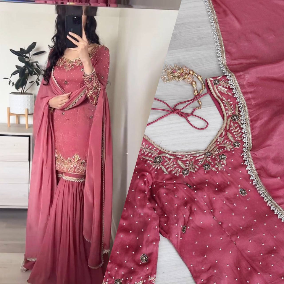 TOP And Sharara With Dupatta