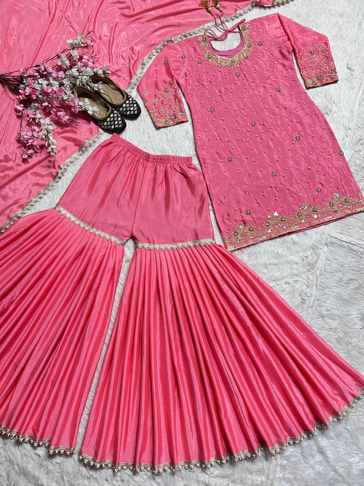 TOP And Sharara With Dupatta