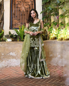 Top And Sharara With Dupatta