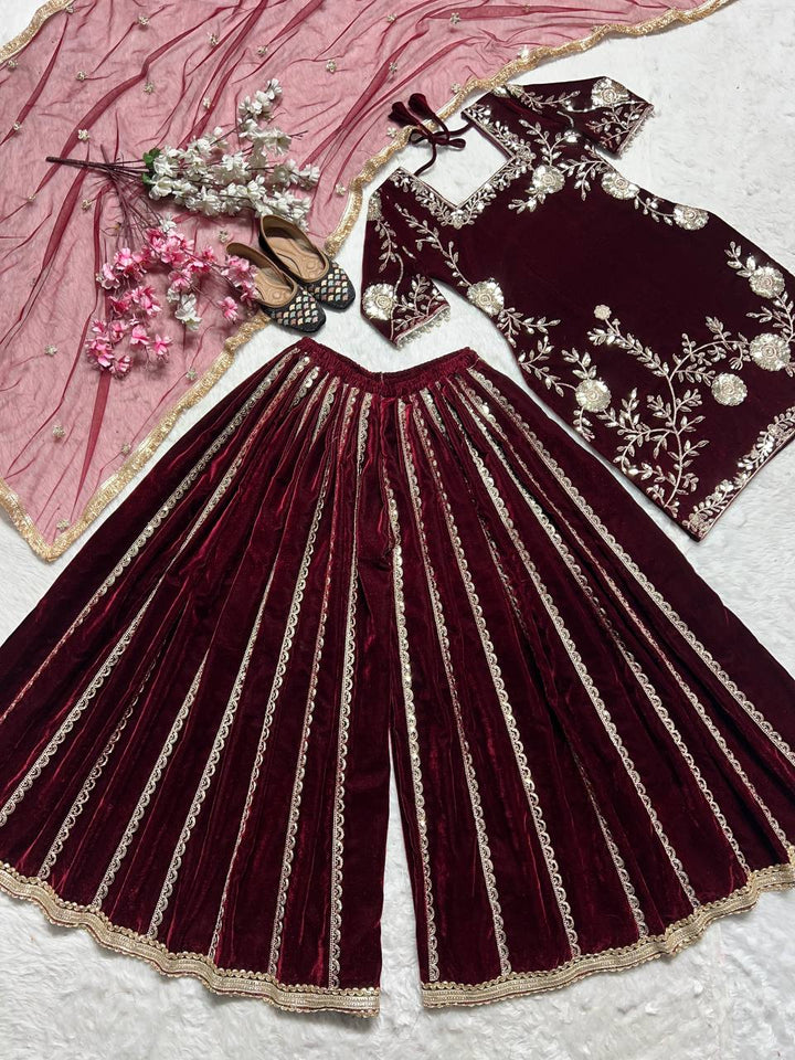 Top And sharara With Dupatta