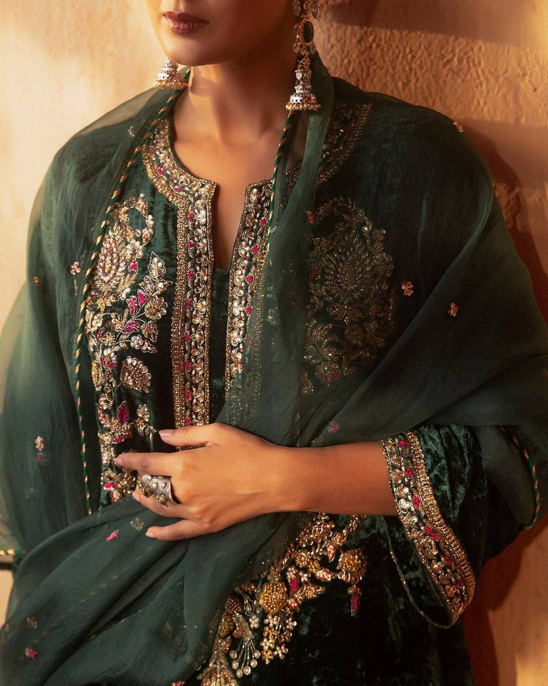 Top And Pant With Dupatta