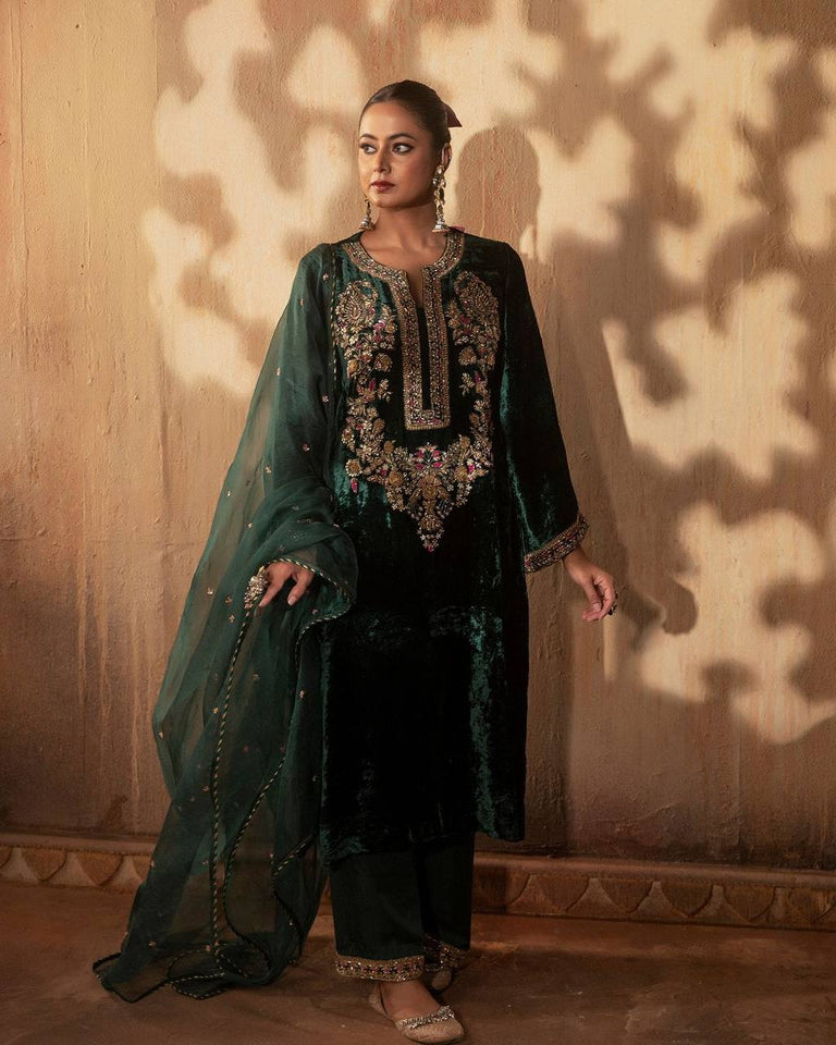 Top And Pant With Dupatta