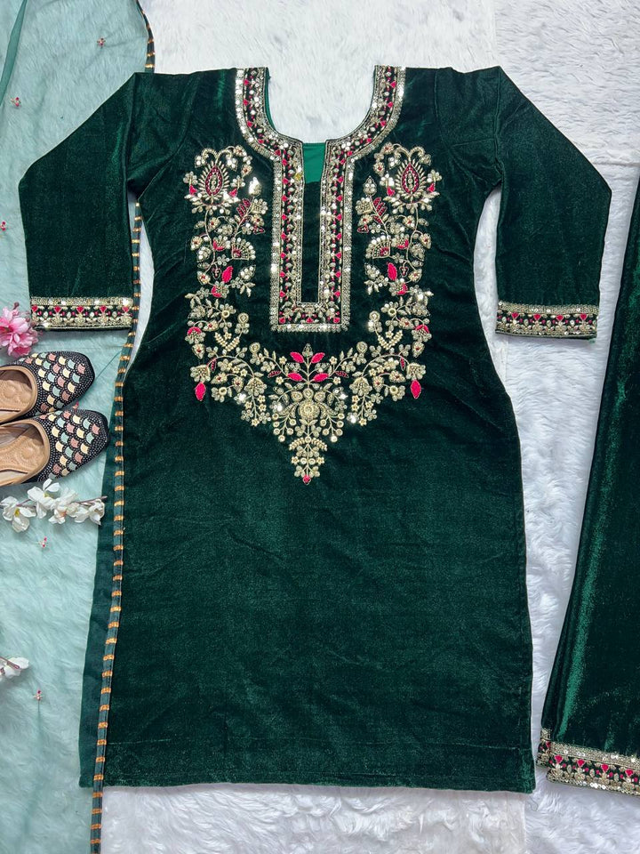 Top And Pant With Dupatta