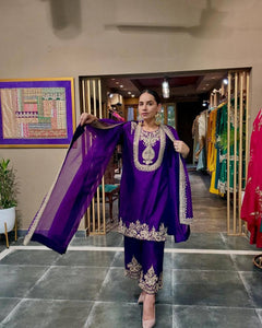 Top And Pant With Dupatta