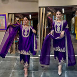 Top And Pant With Dupatta