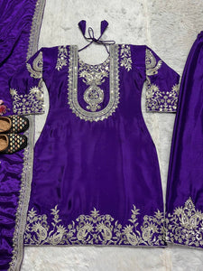 Top And Pant With Dupatta