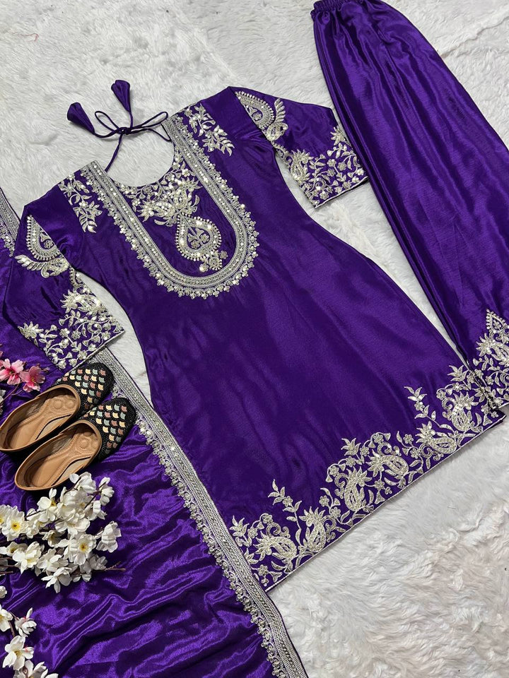 Top And Pant With Dupatta