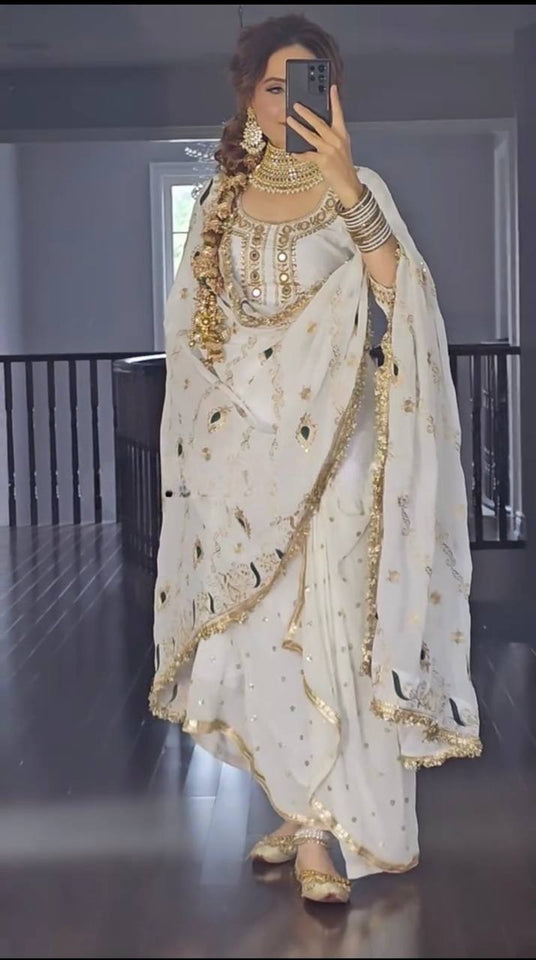 Launching New Designer Party Wear Look Top ,Dhoti Skirt and Dupatta*
