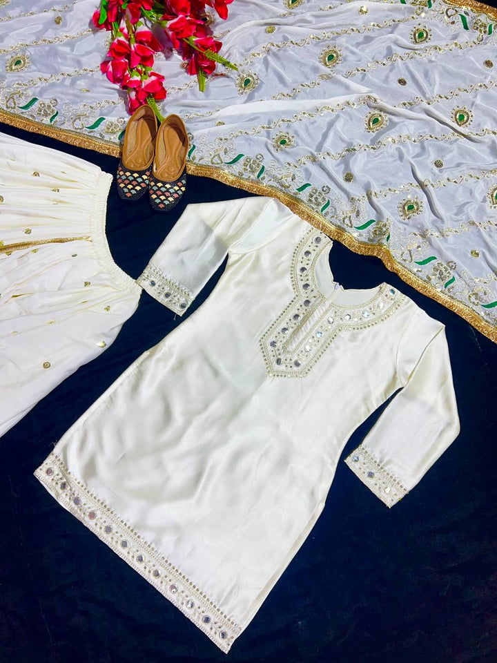 Launching New Designer Party Wear Look Top ,Dhoti Skirt and Dupatta*