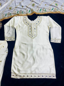 Launching New Designer Party Wear Look Top ,Dhoti Skirt and Dupatta*
