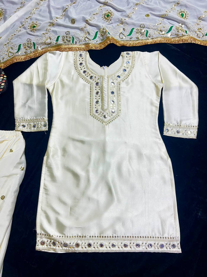 Launching New Designer Party Wear Look Top ,Dhoti Skirt and Dupatta*