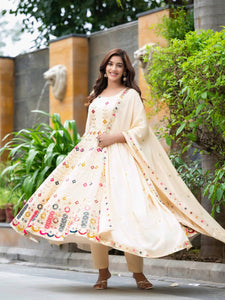 PREMIUM & LUXURIOUS DESIGNER READYMADE ALIA CUT  ANARKALI SUIT COLLECTIONS*