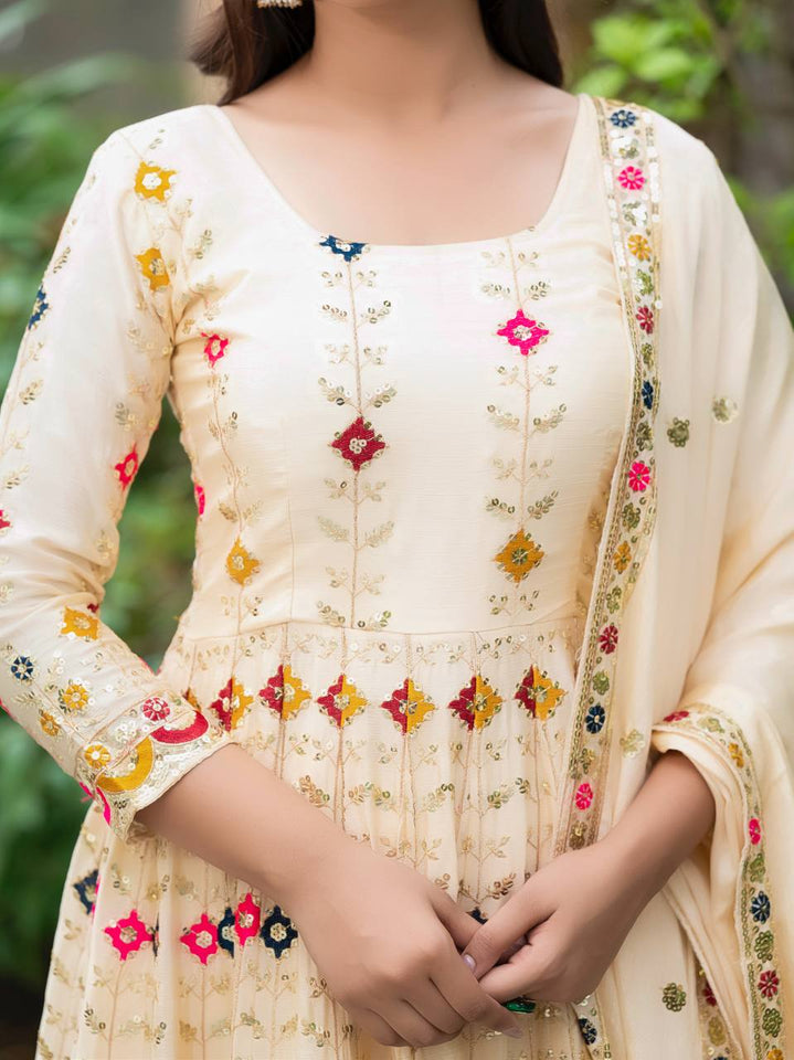 PREMIUM & LUXURIOUS DESIGNER READYMADE ALIA CUT  ANARKALI SUIT COLLECTIONS*