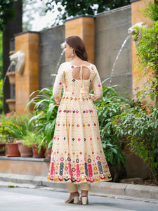 PREMIUM & LUXURIOUS DESIGNER READYMADE ALIA CUT  ANARKALI SUIT COLLECTIONS*