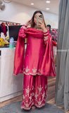 Top And Plazzo With Dupatta