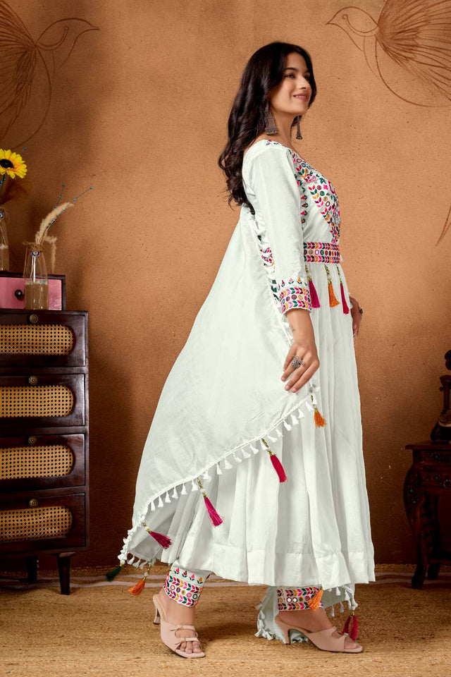 PRESENTING NEW NAVRATRI SPECIAL ANARKALI SUAT IN NEW FANCY STYLE