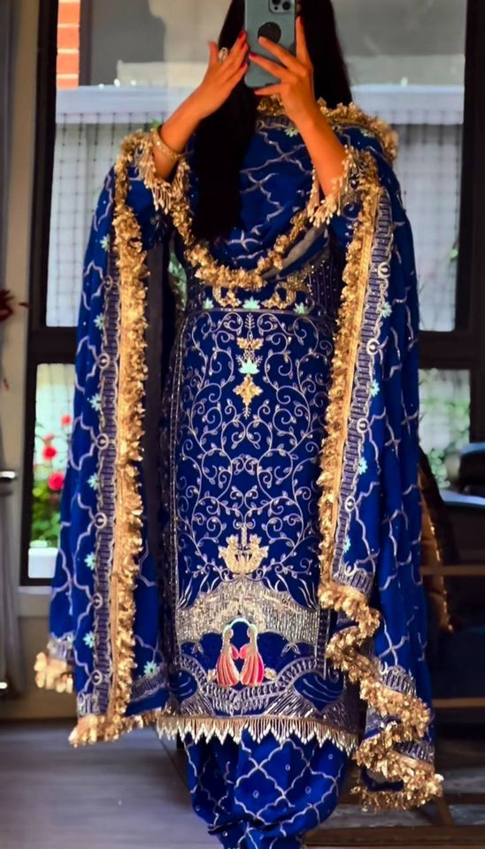 Launching New Designer Party Wear Look Top ,Dhoti Salwar and Dupatta