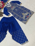 Launching New Designer Party Wear Look Top ,Dhoti Salwar and Dupatta