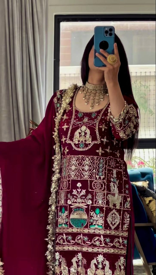 Launching New Designer Party Wear Look Top ,Dhoti Salwar and Dupatta *