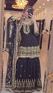 Launching New Designer Party Wear Look Top , Sharara Plazzo  and Dupatta