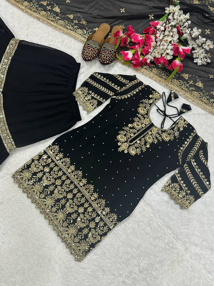 Launching New Designer Party Wear Look Top , Sharara Plazzo  and Dupatta