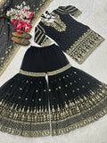 Launching New Designer Party Wear Look Top , Sharara Plazzo  and Dupatta
