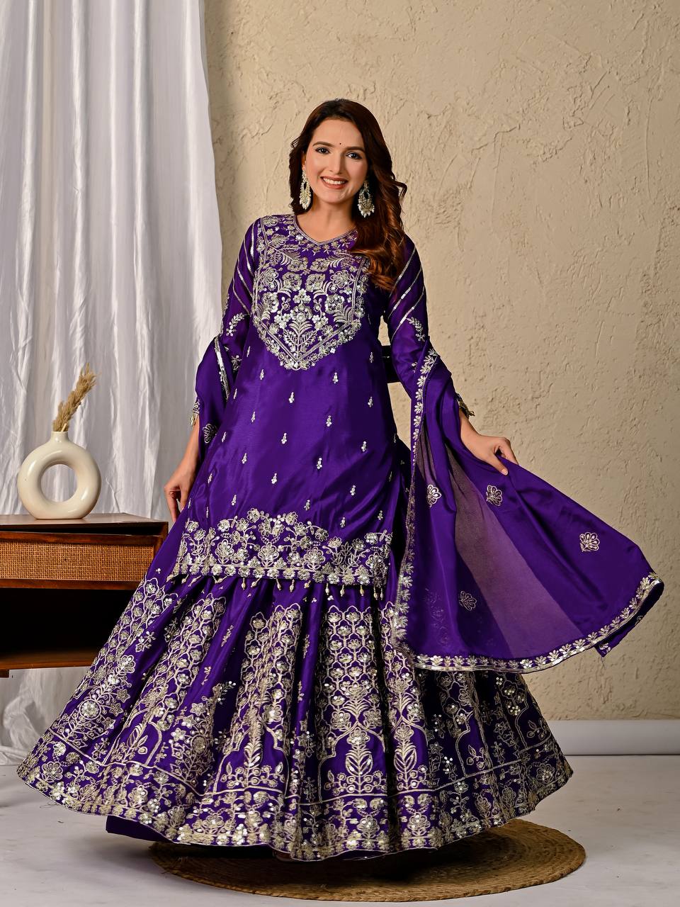 TOP and lehanaga With Dupatta