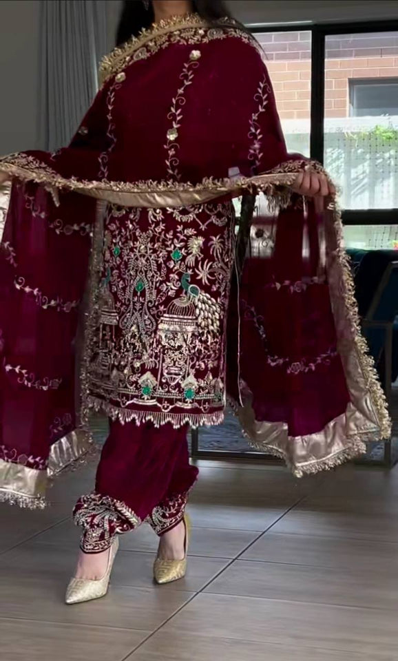 Launching New Designer Party Wear Look Top ,Dhoti Salwar and Dupatta