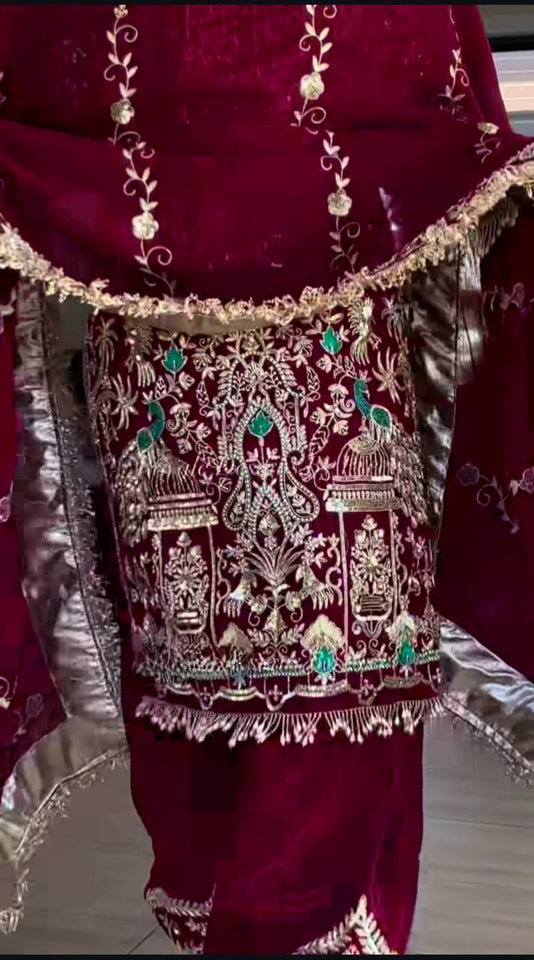 Launching New Designer Party Wear Look Top ,Dhoti Salwar and Dupatta