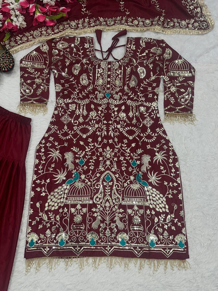 Launching New Designer Party Wear Look Top ,Dhoti Salwar and Dupatta