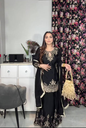 Launching New Designer Party Wear Look Top , Sharara Plazzo  and Dupatta