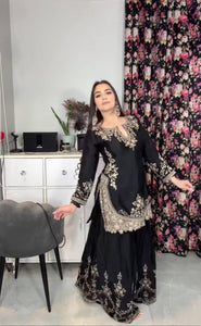 Launching New Designer Party Wear Look Top , Sharara Plazzo  and Dupatta