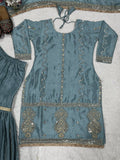 Top And Sharara With Dupatta