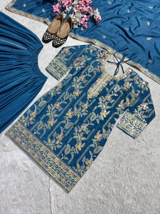 Top And Plazzo  Wih Dupatta