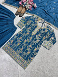 Top And Plazzo  Wih Dupatta