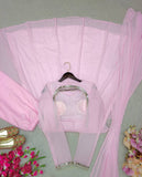 Launching New Design Fox Georgette *(Gwon&Pent&dupatta)* Reddy To Party Wear Look Design